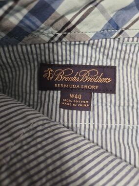 Brooks Brothers Bermuda Short - Navy & White Striped